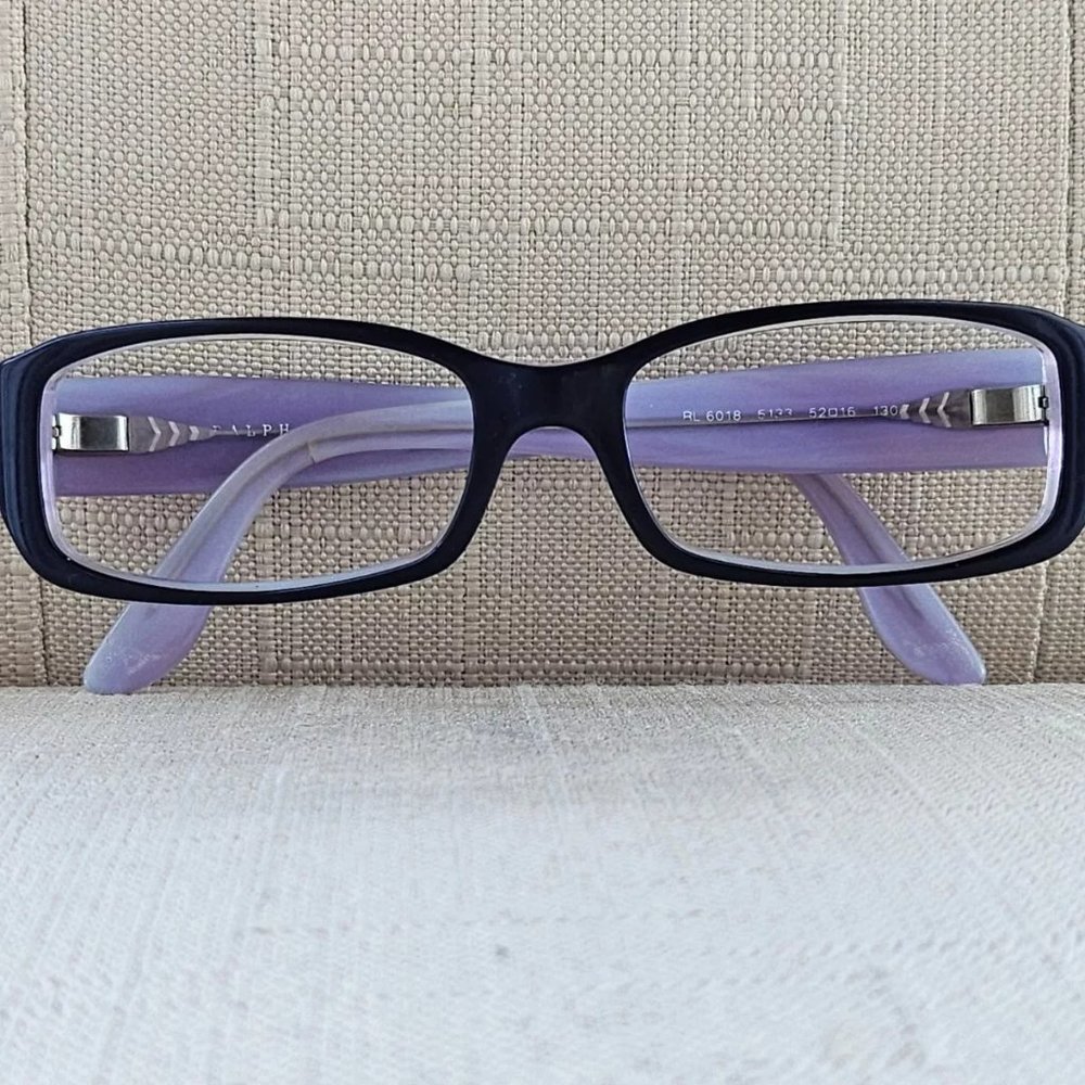 RL Ralph Lauren Women Glasses Frame Lilac/Black Eyeglasses RL6018 Made in Italy - Picture 4 of 12